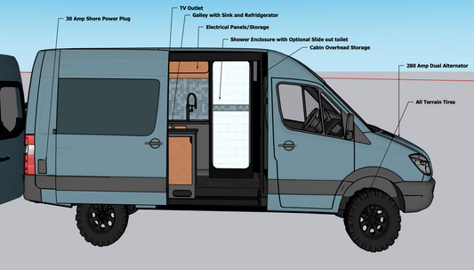 Mercedes Camper Van Grey144