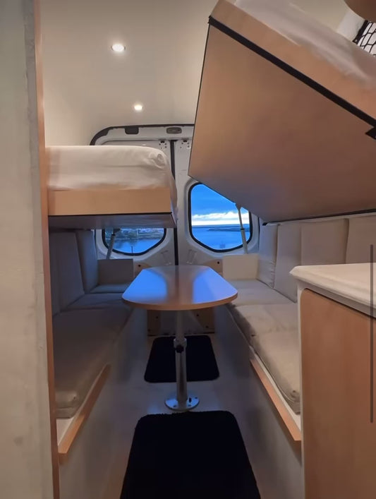 Convertible Elevator & Murphy Bed System for Adventure Vans